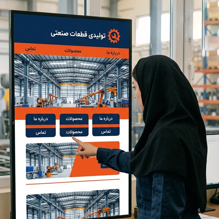 ✅ وب سایت برای کارخانه ها و تولیدی ها